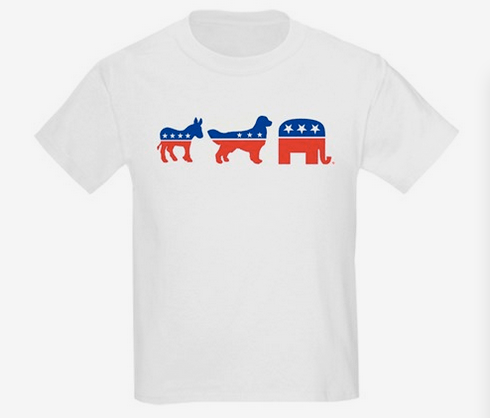 dog for president t shirt
